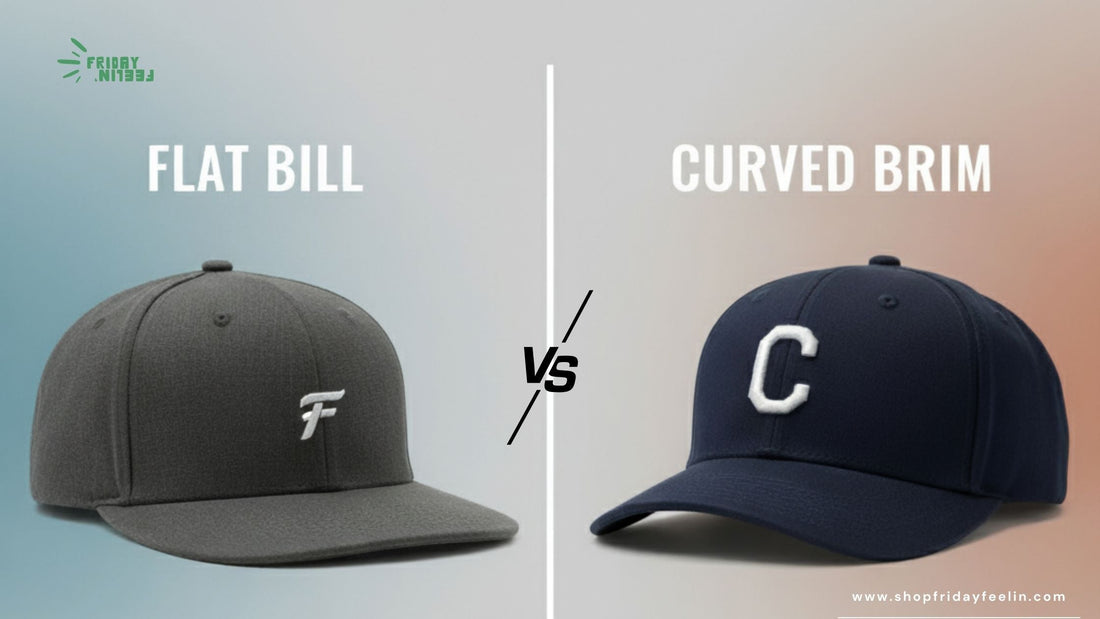Flat Bill and Curved Brim Hats