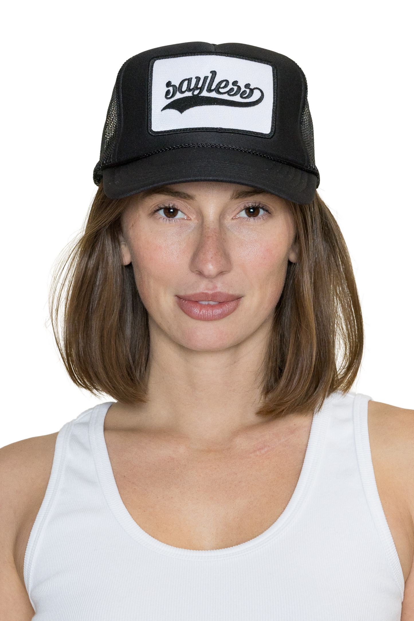 Sayless Trucker Hat in Black