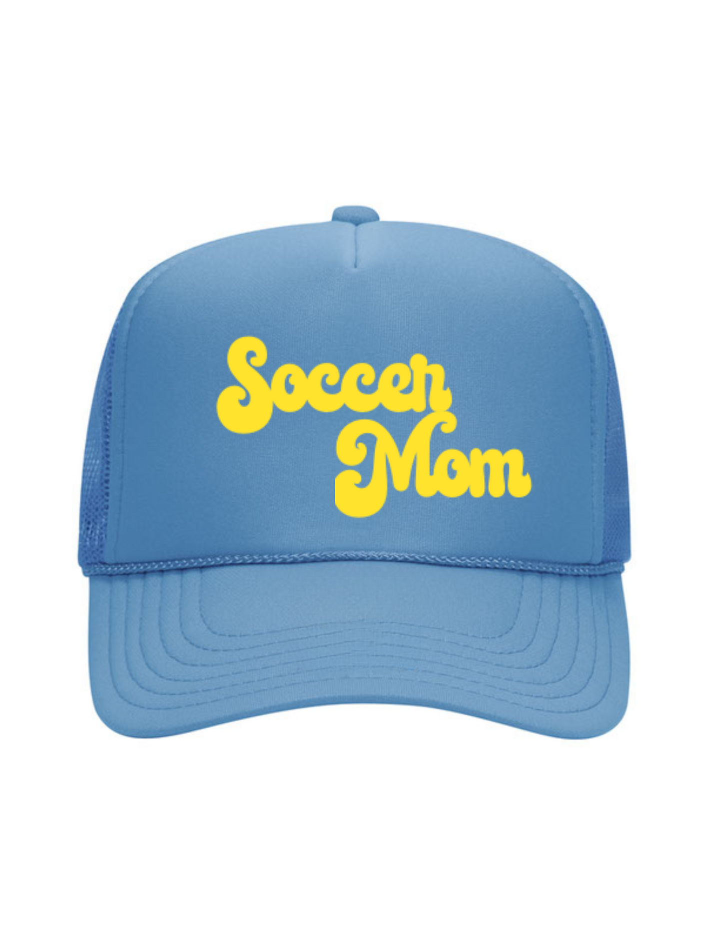 Soccer Mom Trucker Hat in Blue