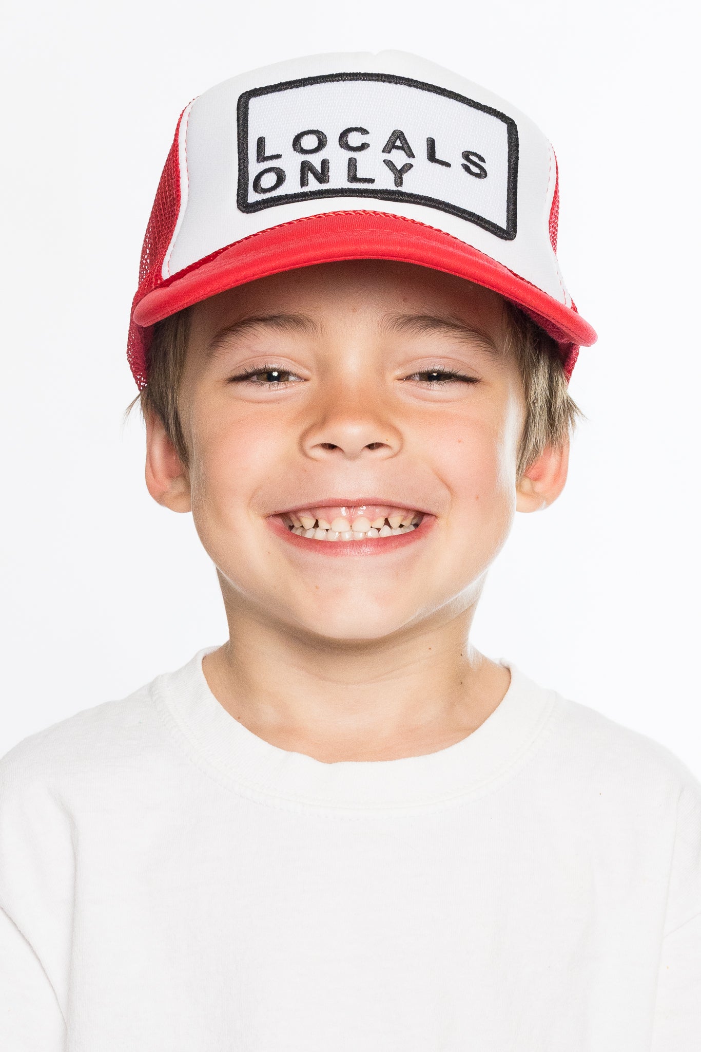 Trucker Hat in Red Split