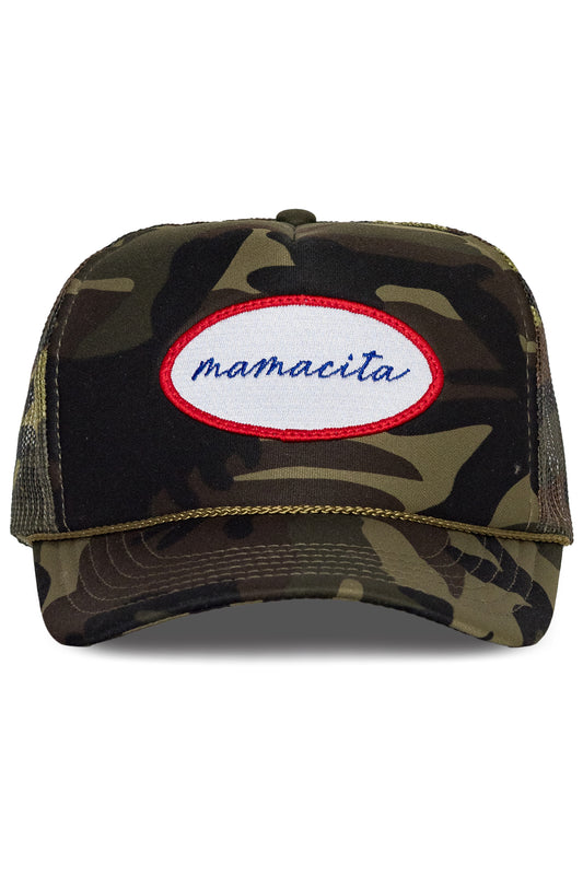 Mamacita Trucker Hat in Camo
