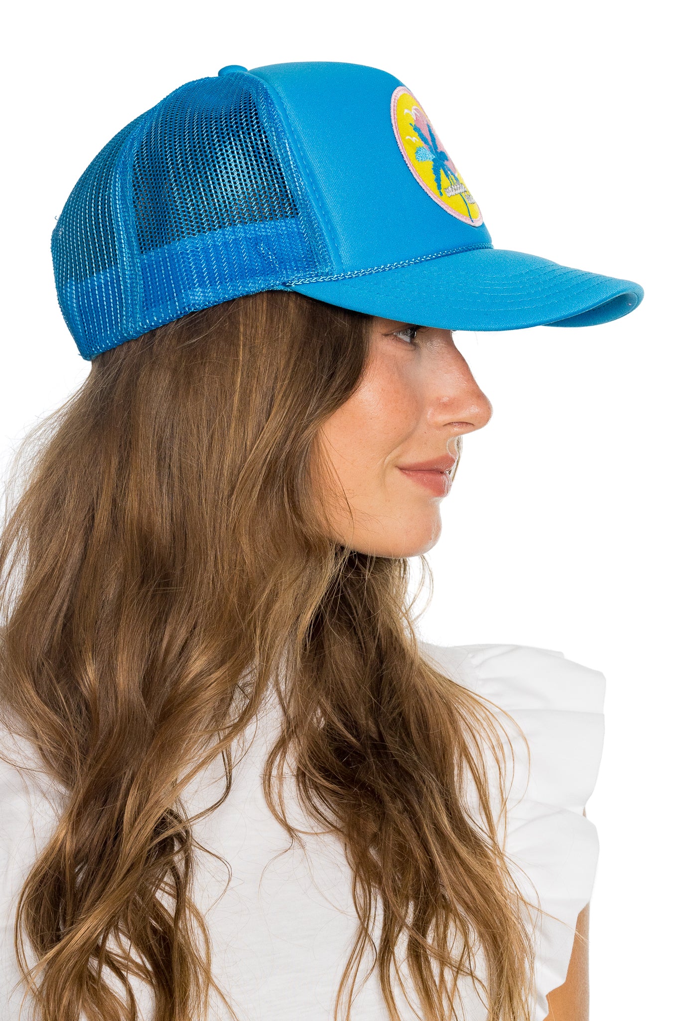 Vacation Club Trucker Hat in Blue
