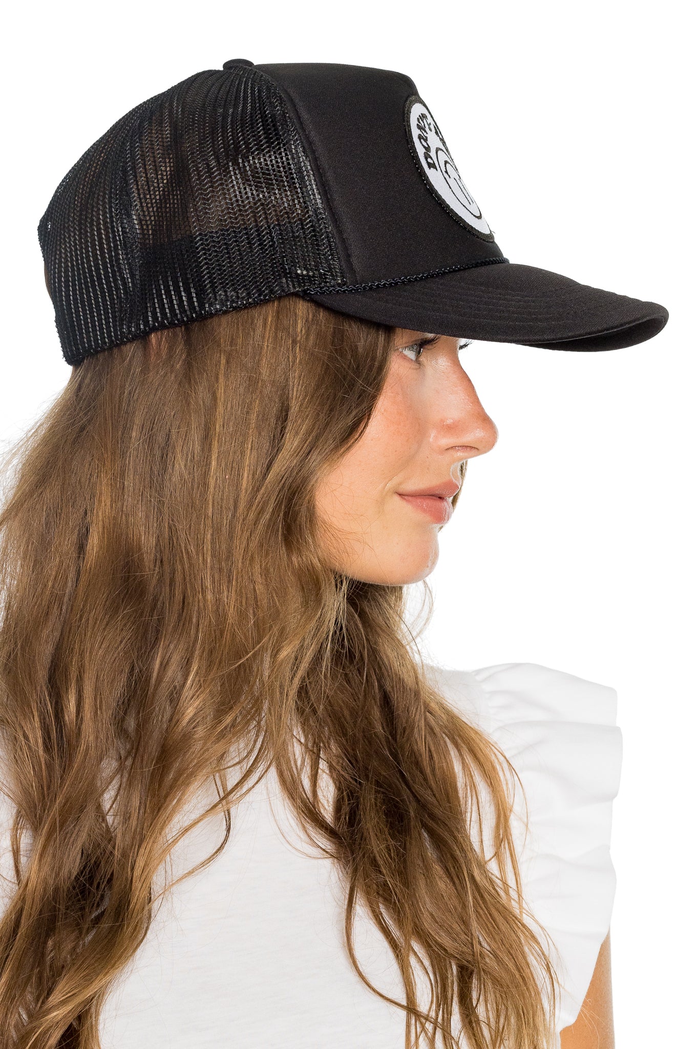 Don't Ask Trucker Hat in Black