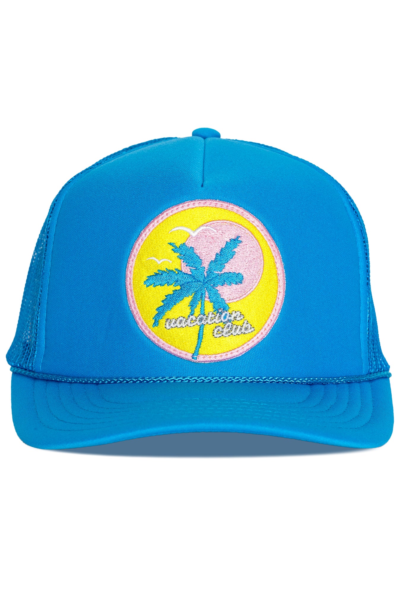 Vacation Club Trucker Hat in Blue