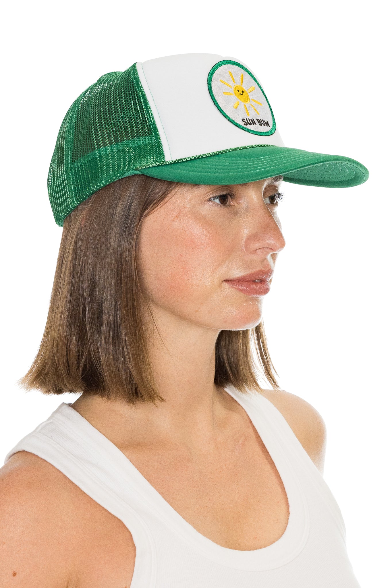 Sun Bum Trucker Hat in Green Split