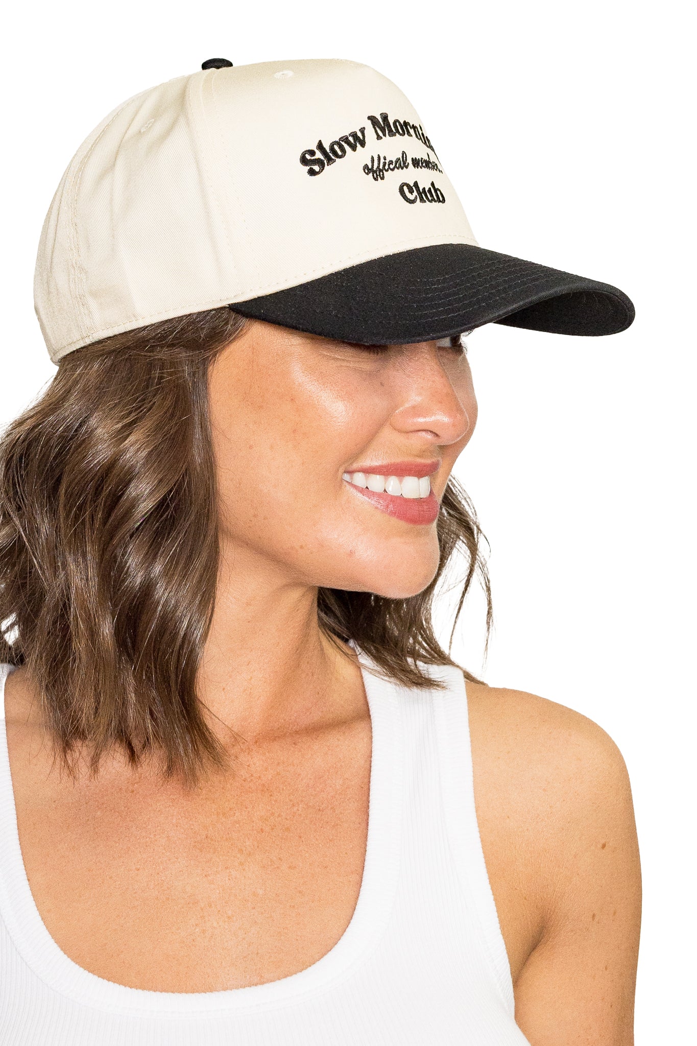 Slow Mornings Vintage Snapback in Black Natural