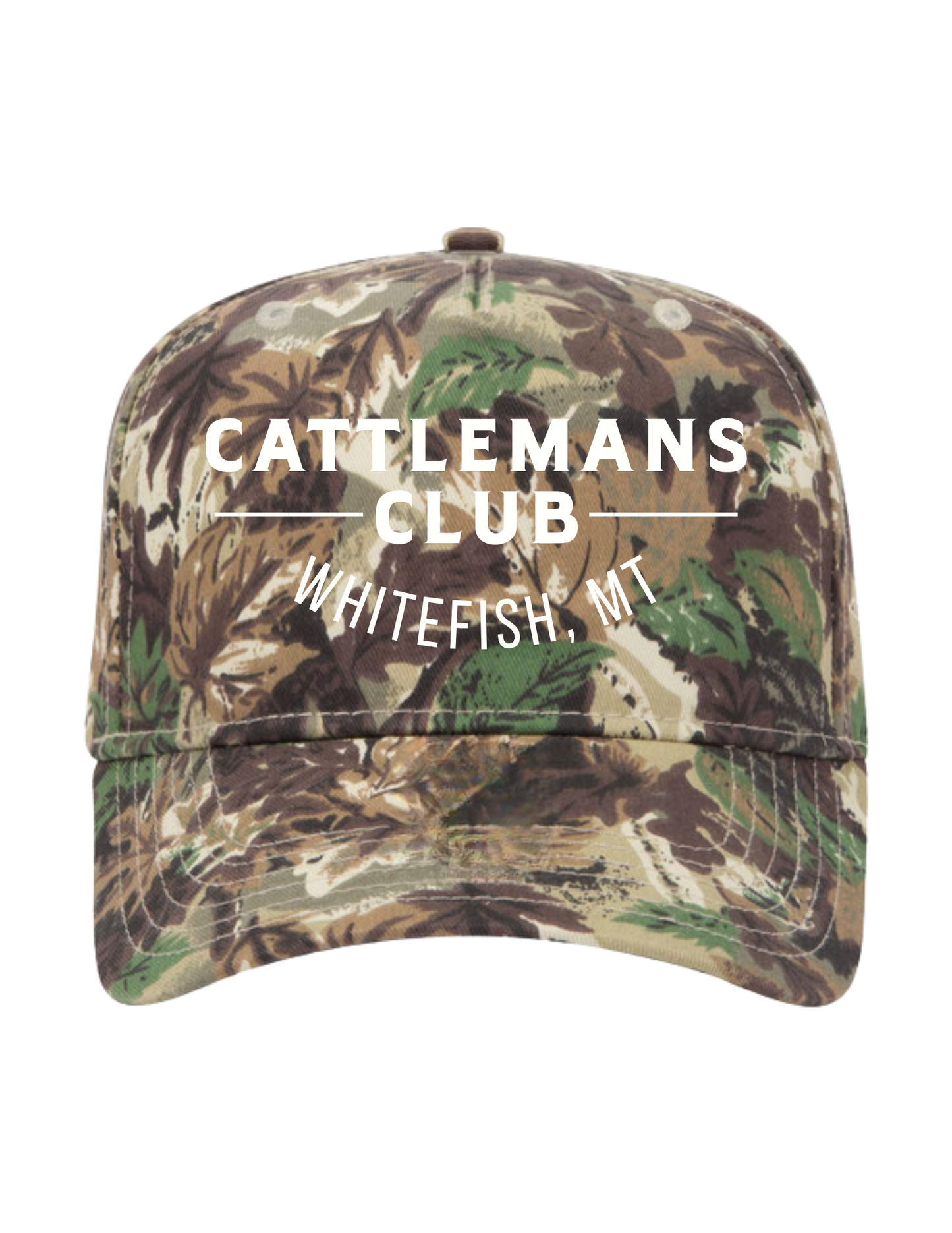 Cattlemans Club Snapback Trucker Hat in Camo