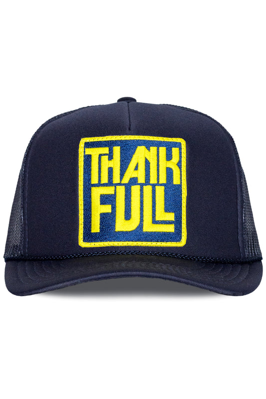 Thankful Trucker Hat in Navy