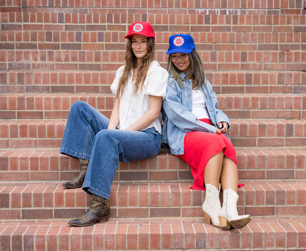 Freedom Stars Trucker Hat in Red
