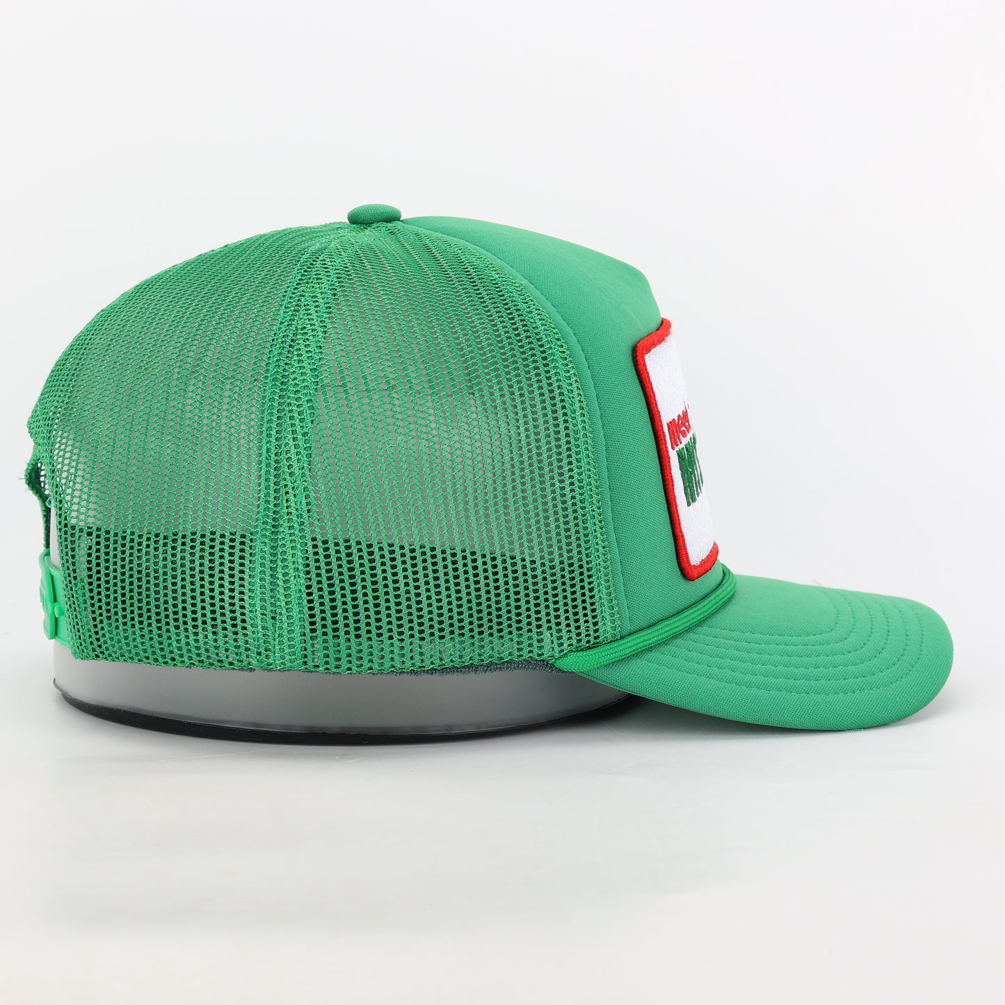 Meet Me Under The Mistletoe Trucker Hat in Green