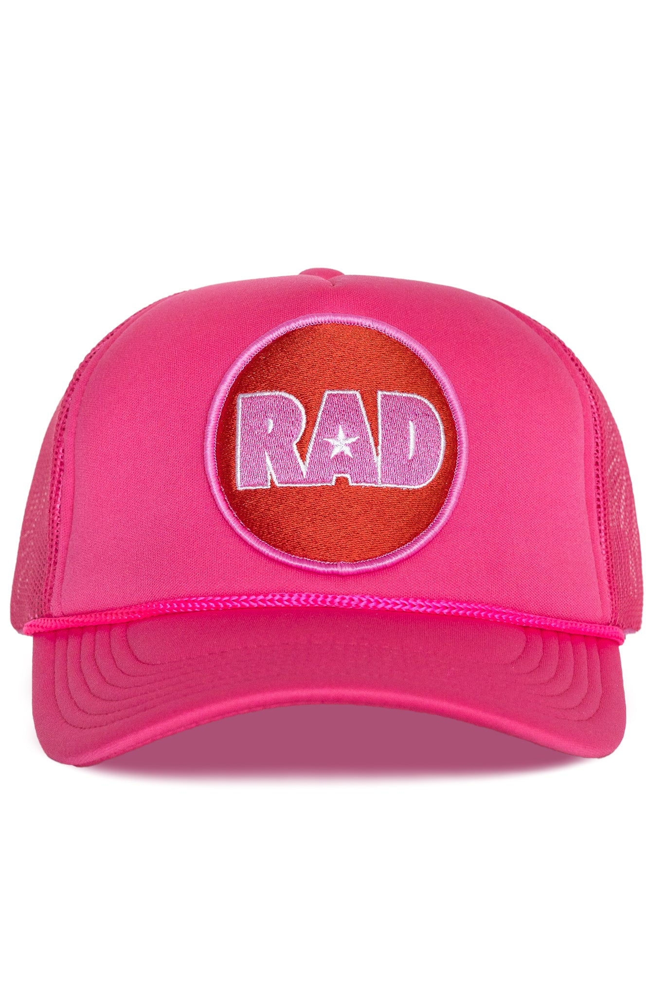 Rad Star Trucker Hat in Pink