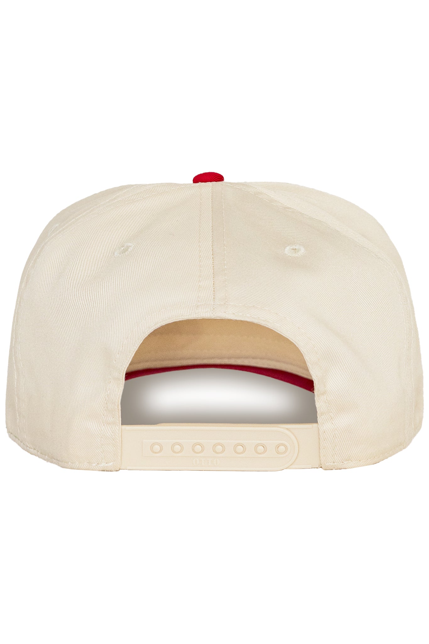 Raisin Hell Snapback Trucker Hat in Neutral Red Canvas