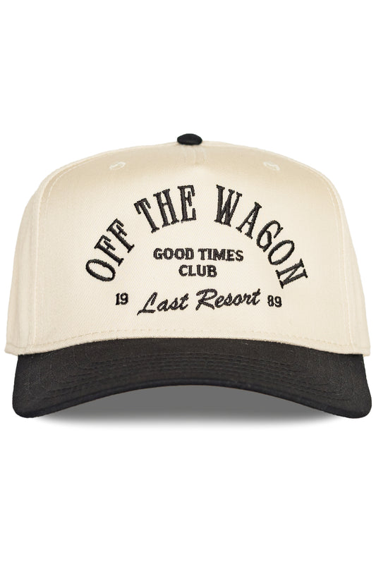 Off The Wagon Trucker Hat Black Natural