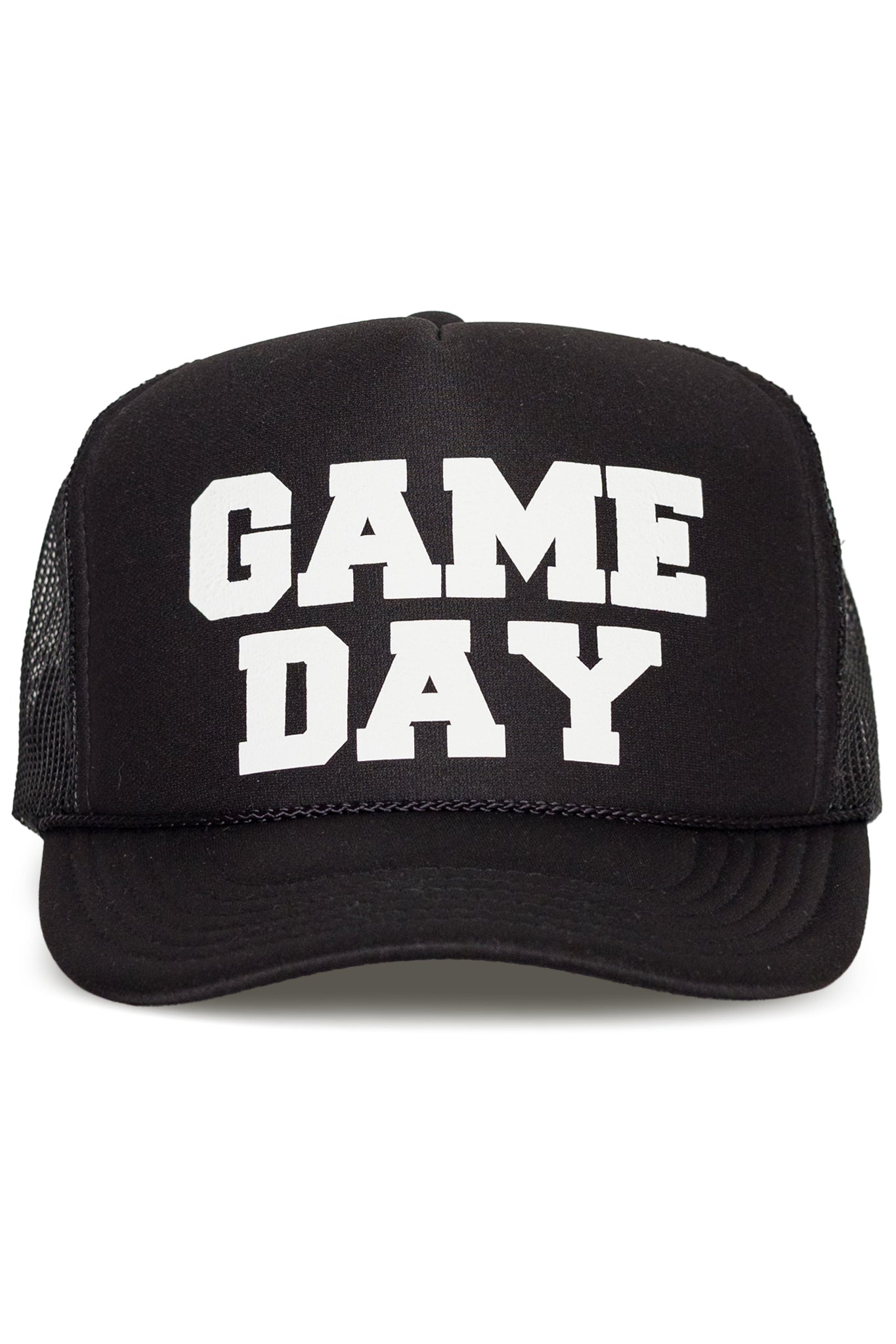 Game Day Trucker Hat in Black