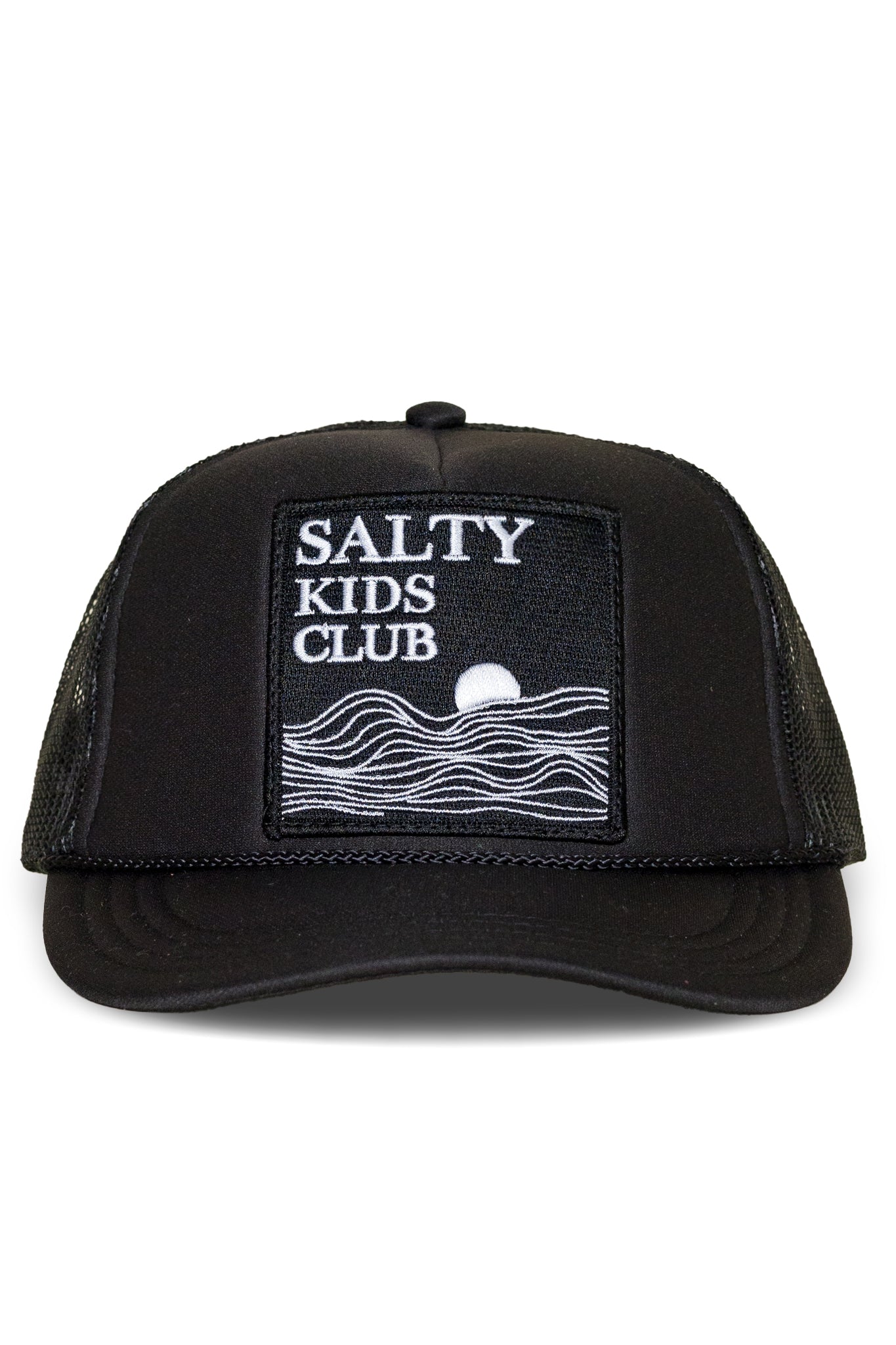 Youth Salty Kids Club Trucker hat in Black
