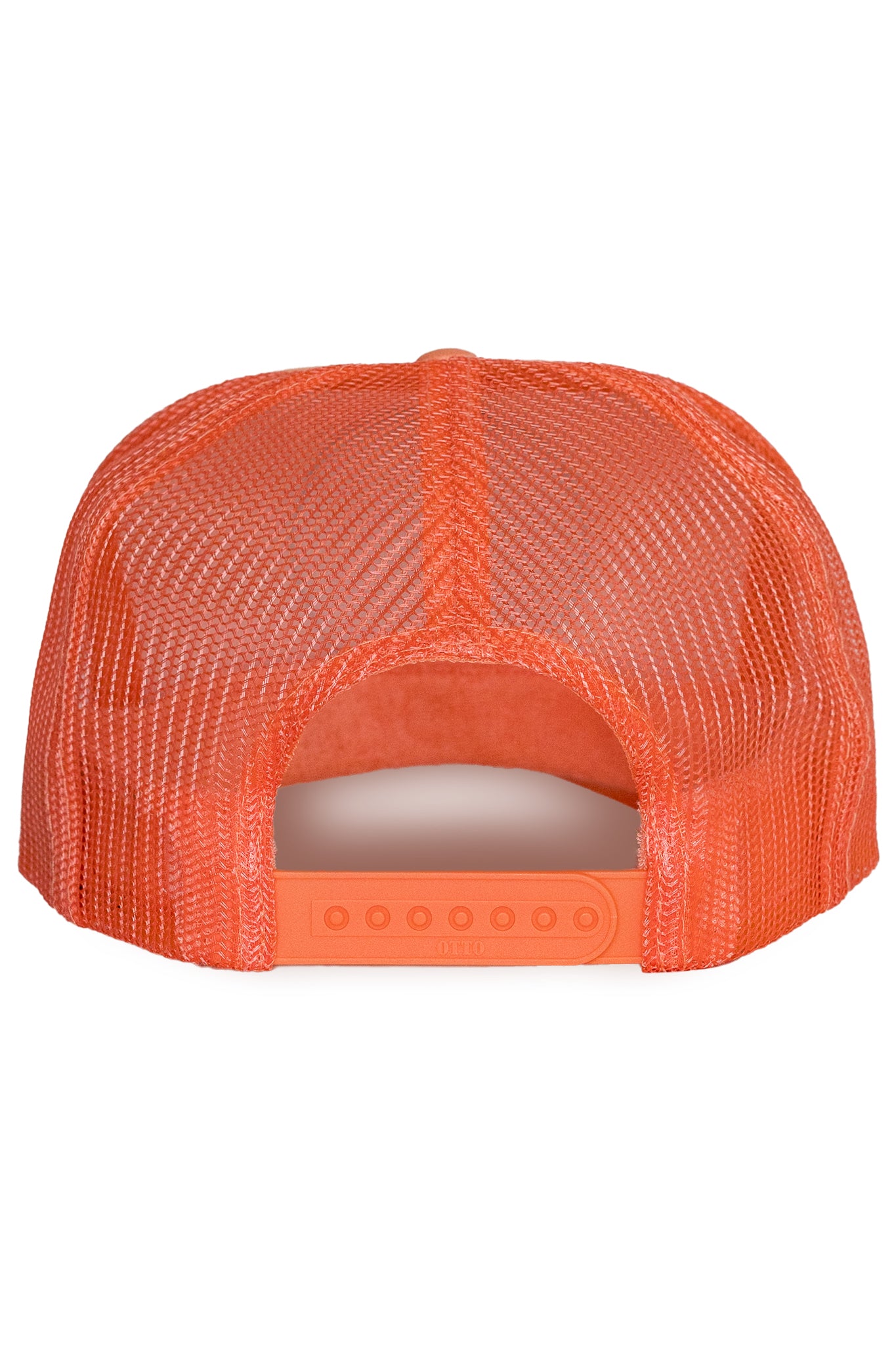 Electric Rainbow Trucker Hat in Coral