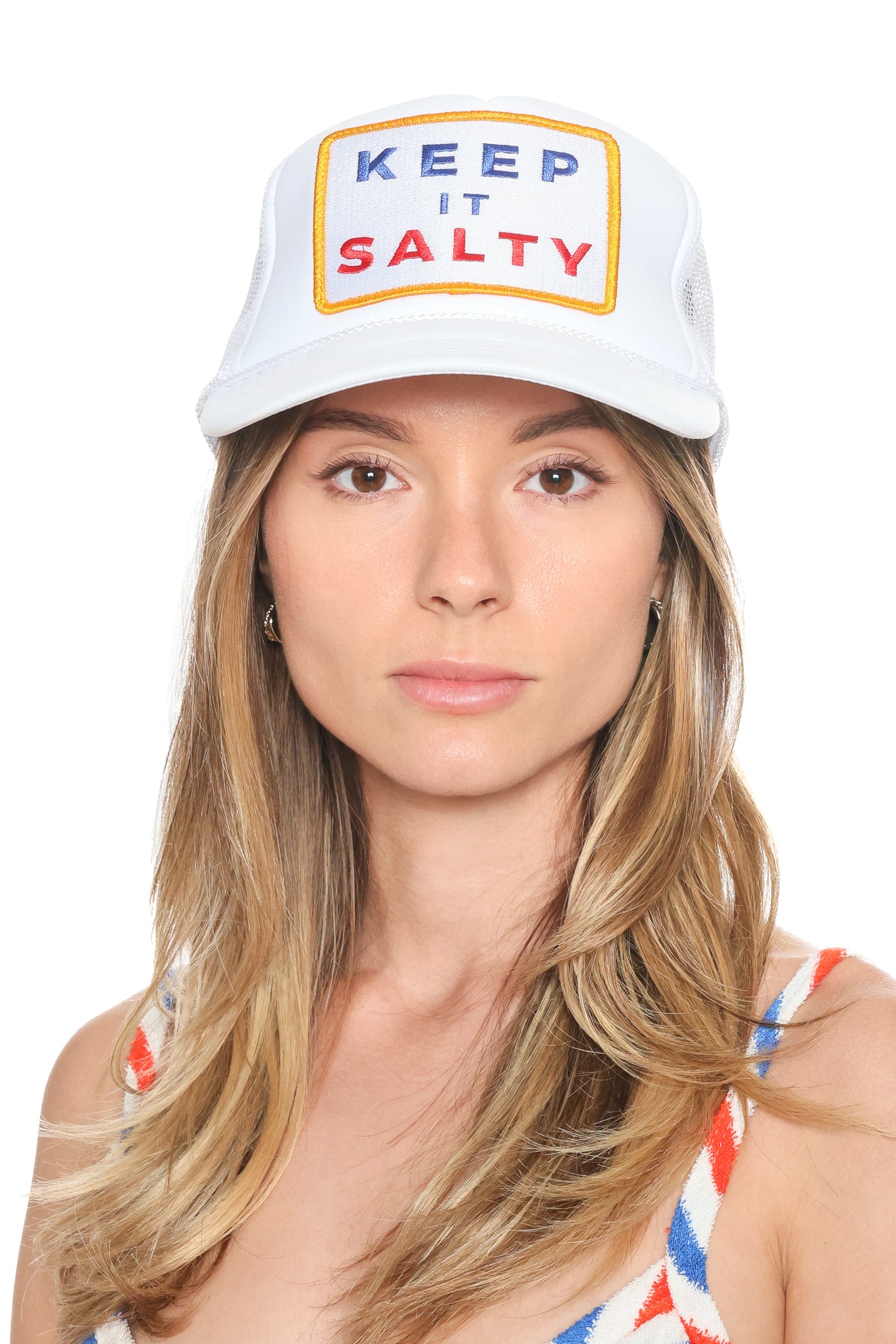 Keep It Salty Hat in White