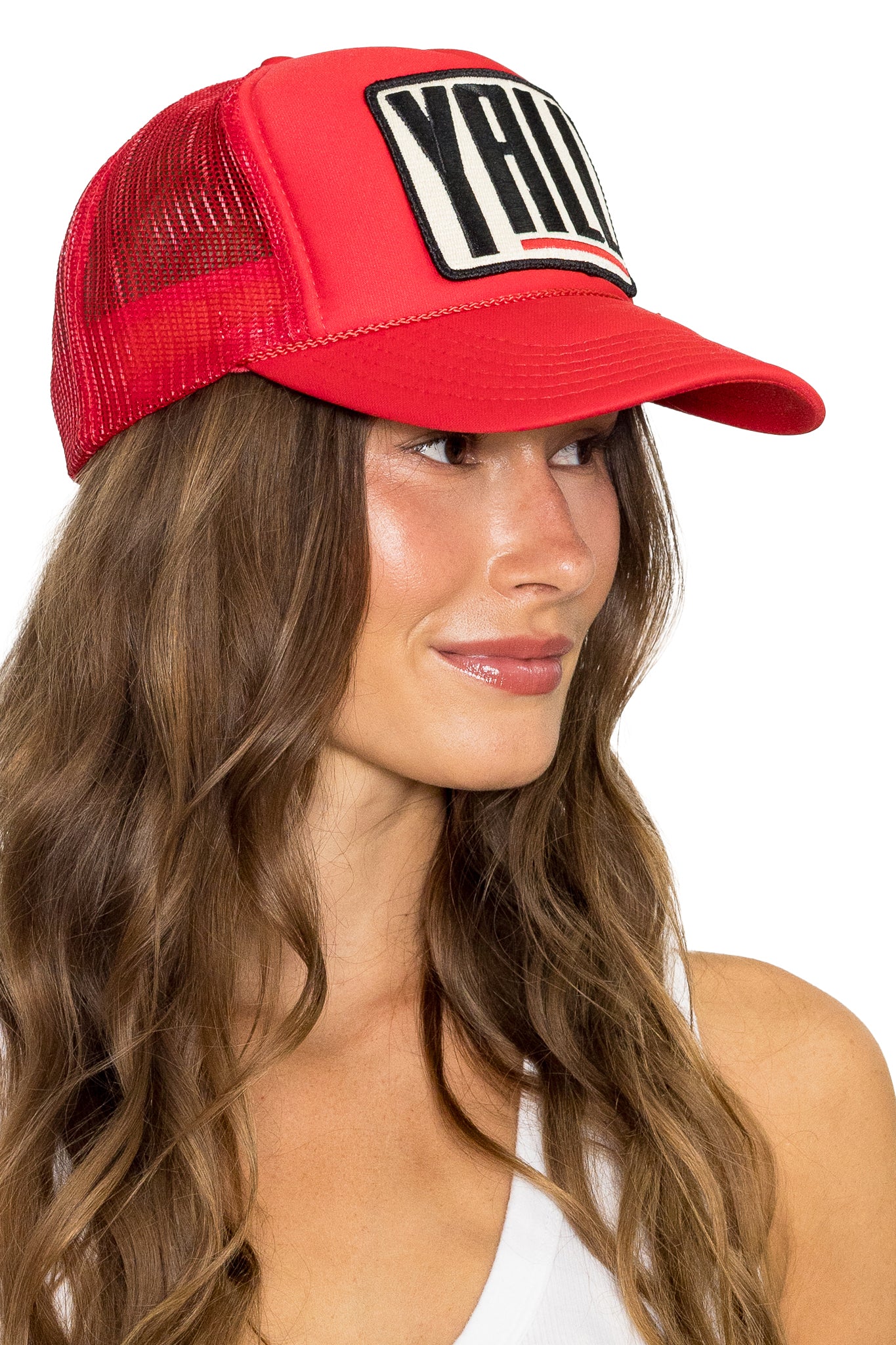 Y'all Trucker Hat in Red