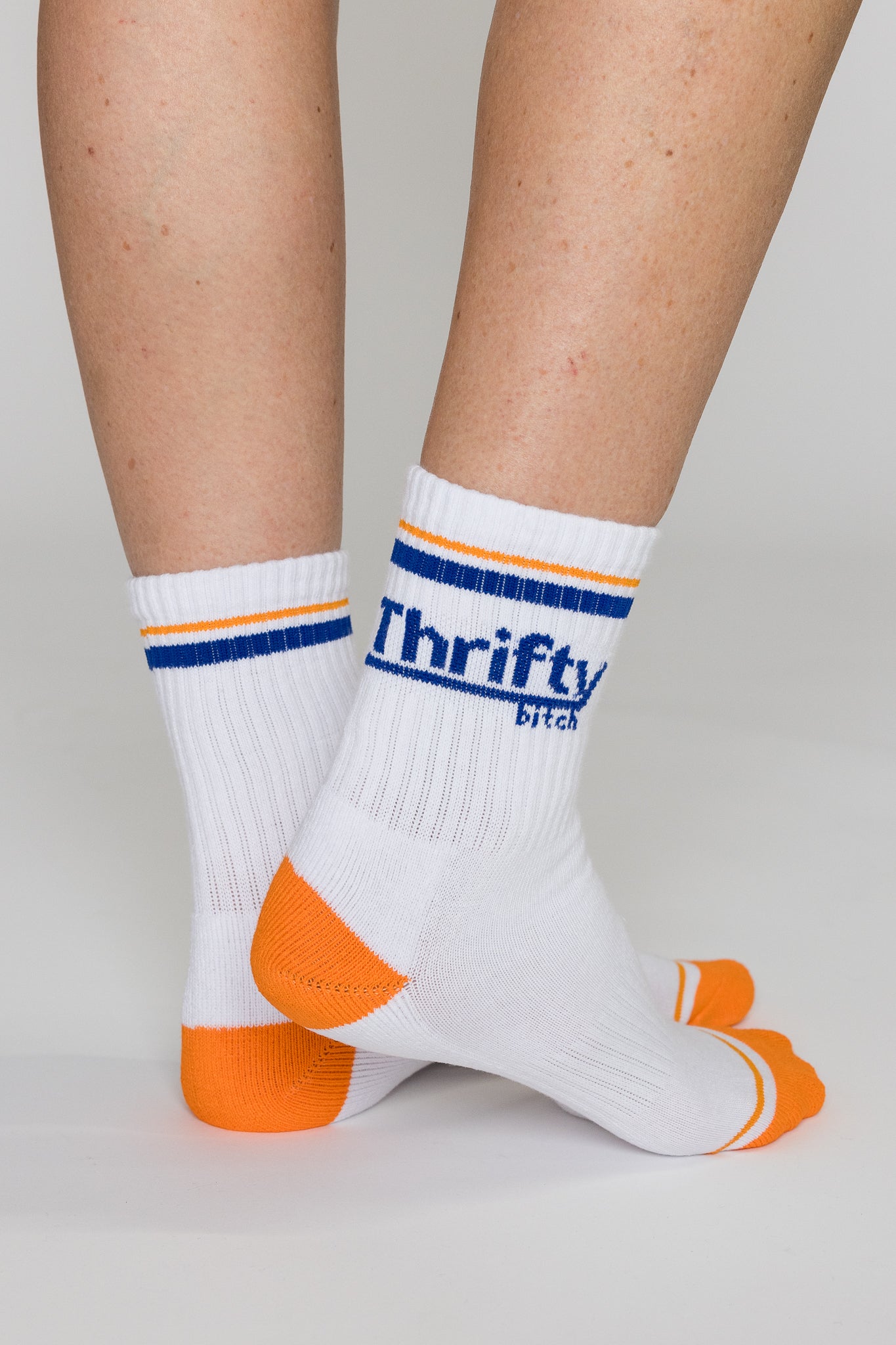 Thrifty Bitch Crew Socks