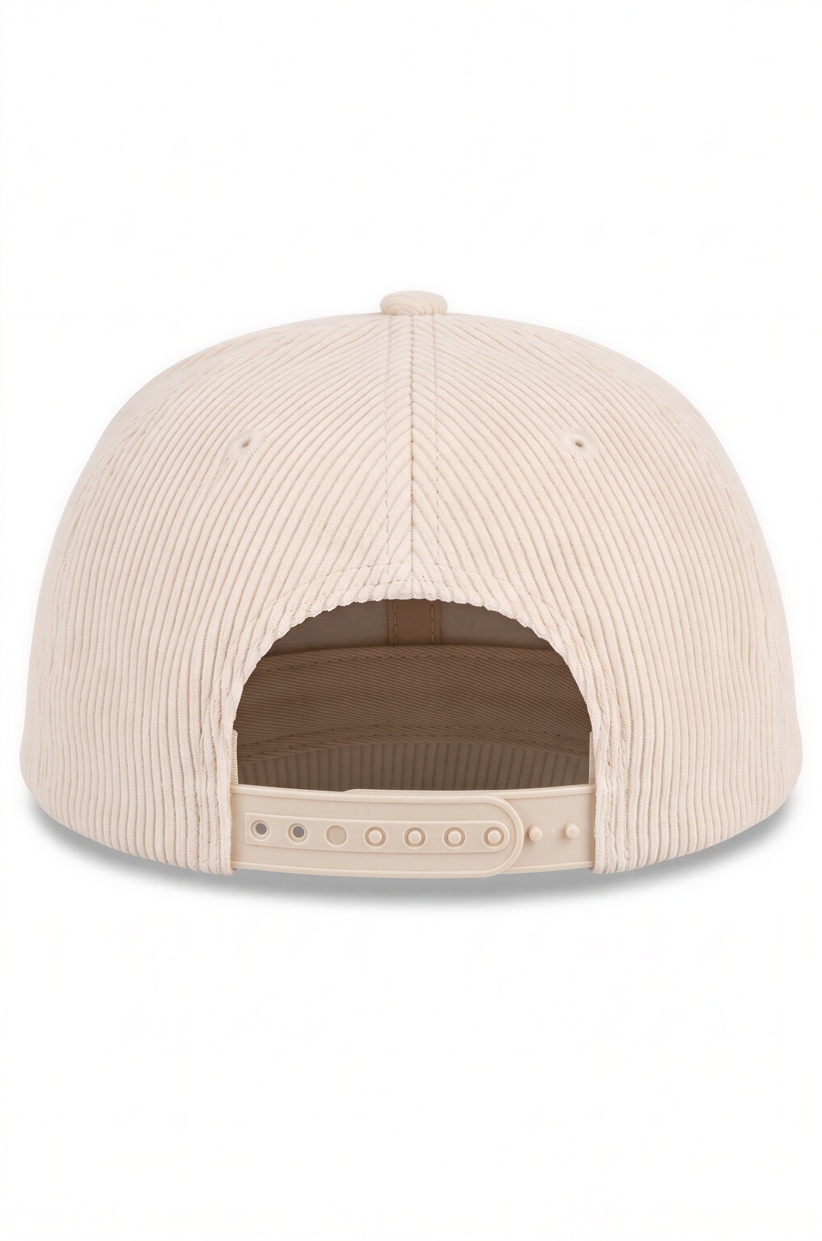 Sporty Corduroy Baseball Dad Cap in Cream Beige