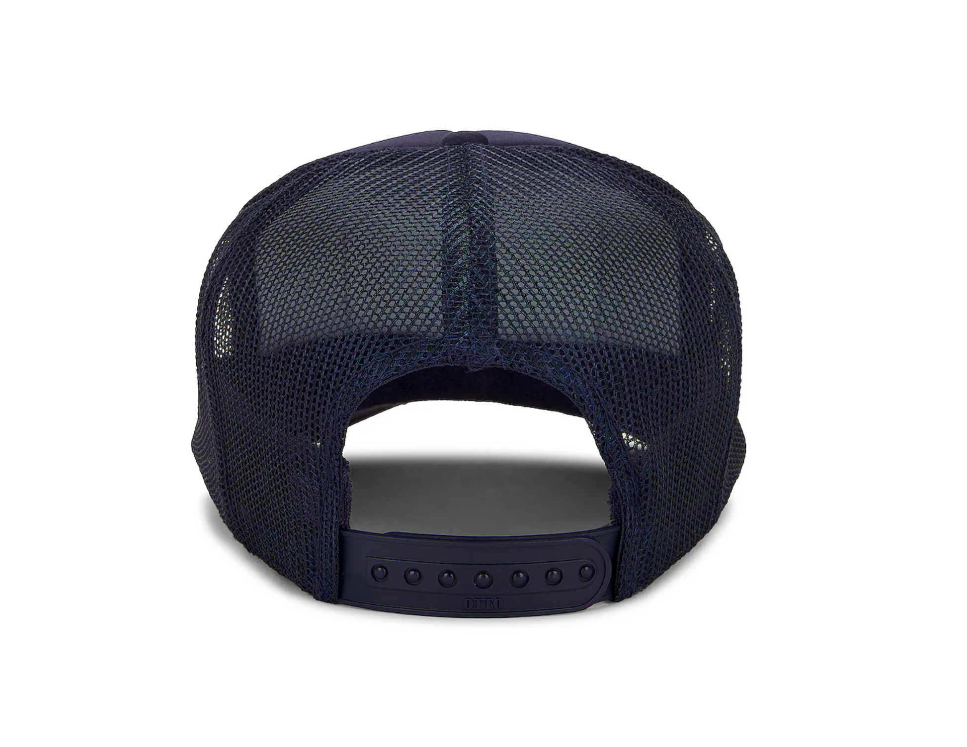Unisex trucker hat featuring a versatile design with breathable mesh panels and adjustable snapback closure