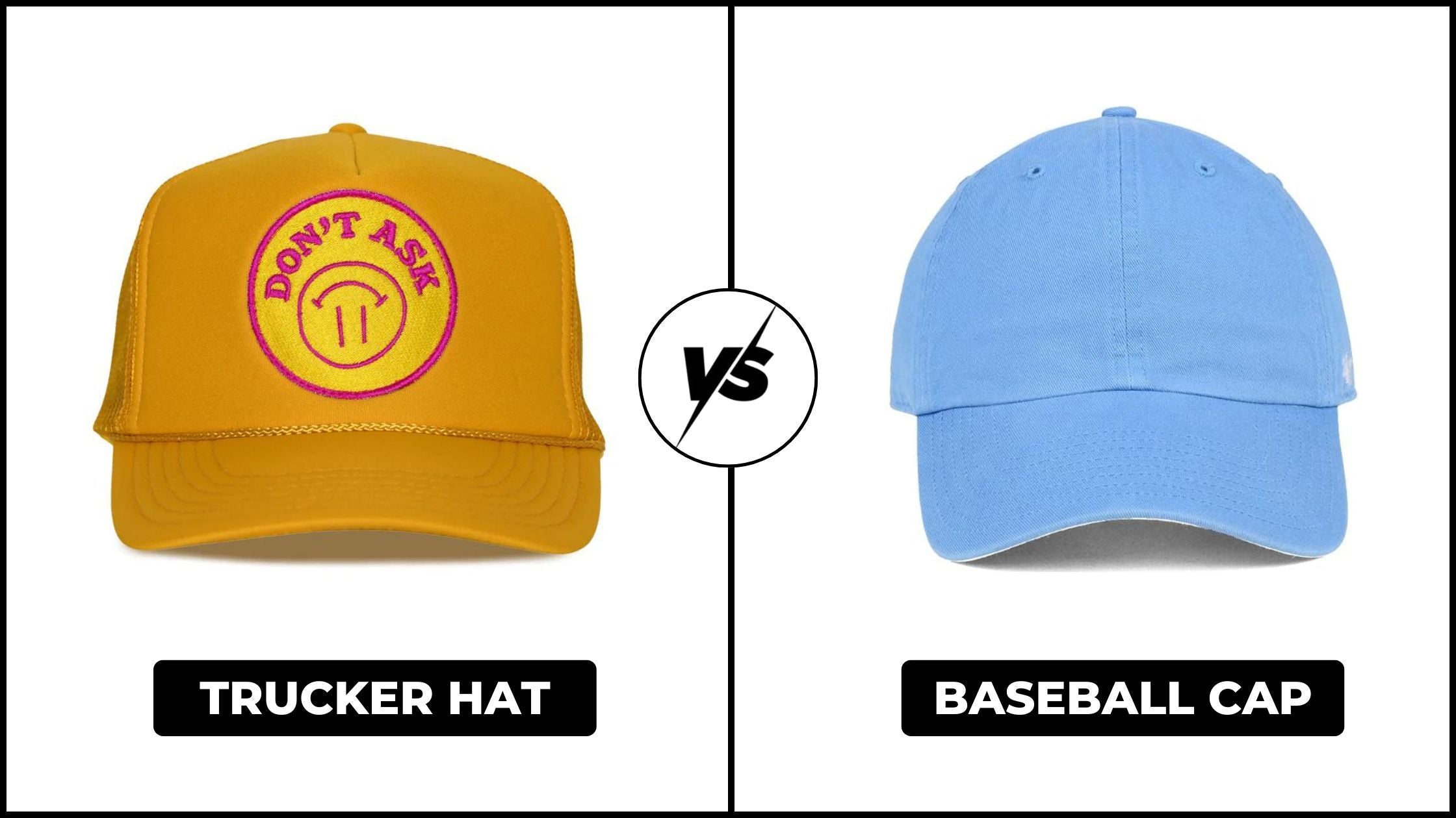 Flat cap vs baseball deals cap