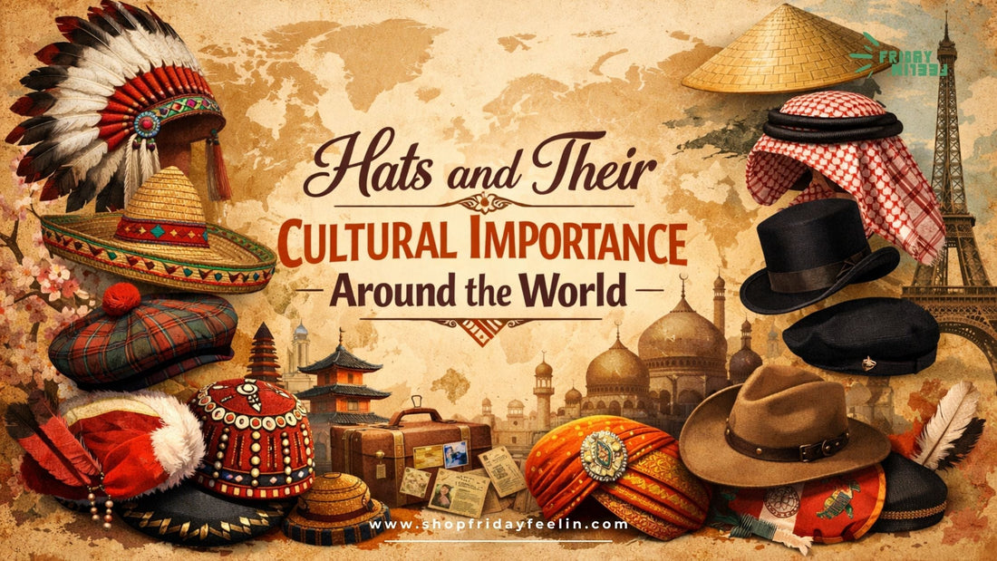 Traditional hats from different countries