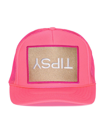 Tipsy Trucker Hat in Pink