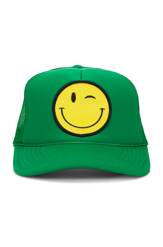 Winky Trucker Hat in Green