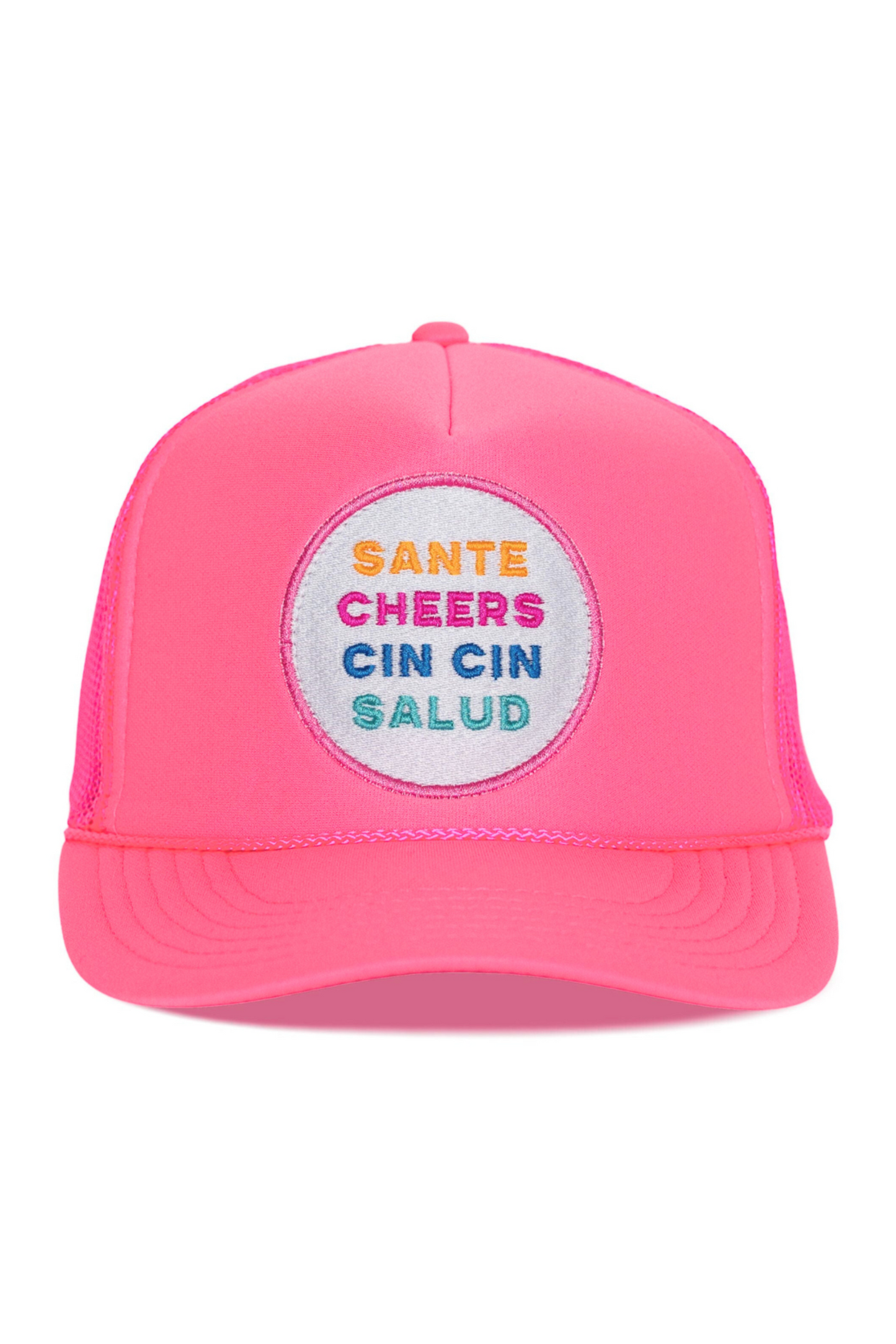 Salud Hat Trucker Hat in Pink