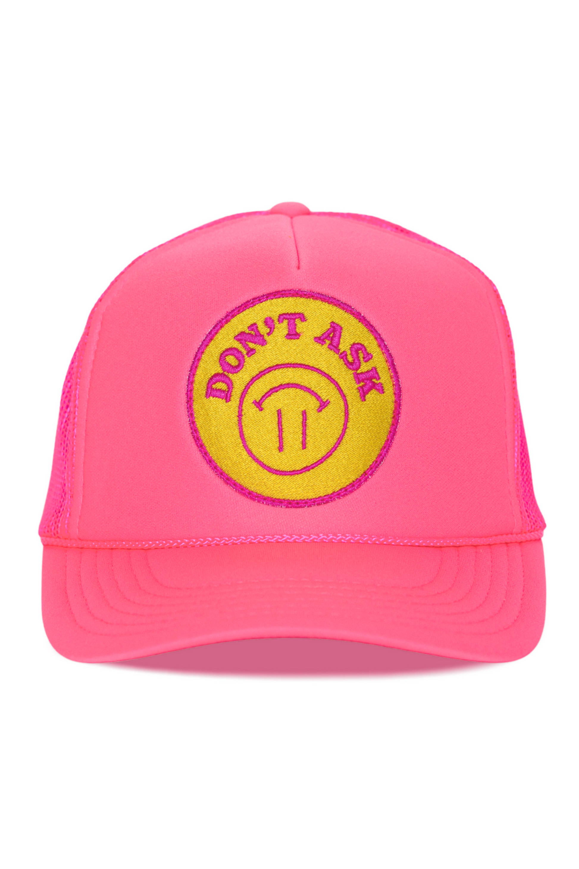 Don't Ask Trucker Hat in Pink