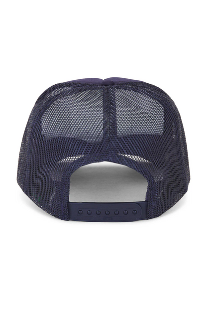 C'est La Vie Trucker Hat in Navy