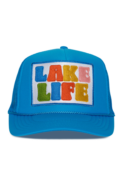 Lake Life Trucker Hat in Blue