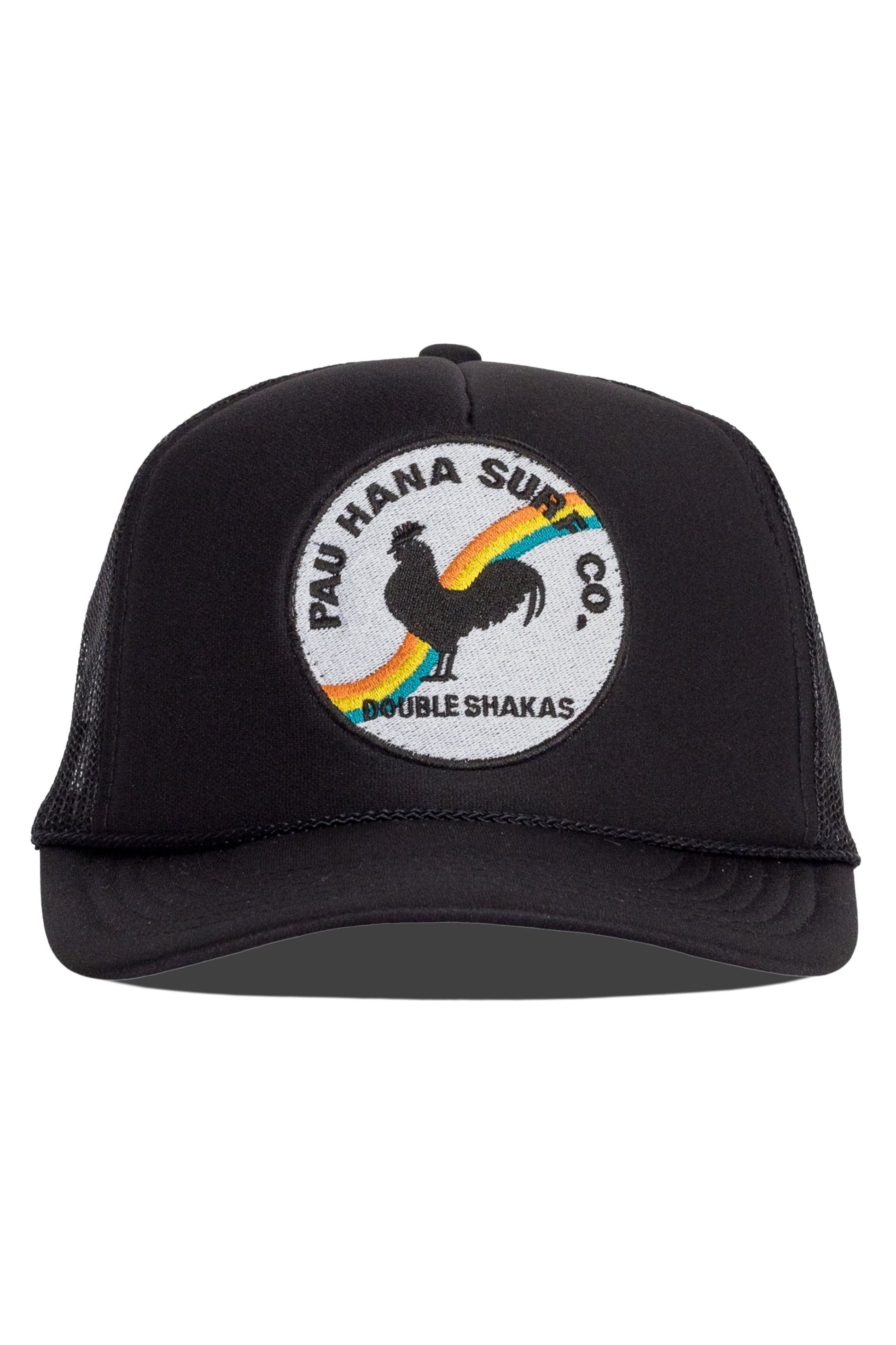 Pau Hana Surf Co. Trucker Hat in Black