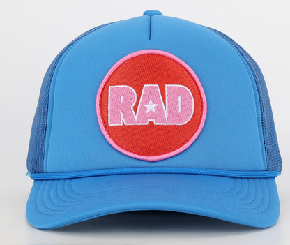 Rad Star Trucker Hat in Blue