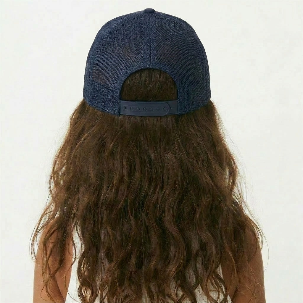 Youth Surf California Trucker Hat in Navy Pink