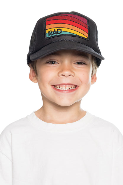 Rad Youth Trucker Hat in Black