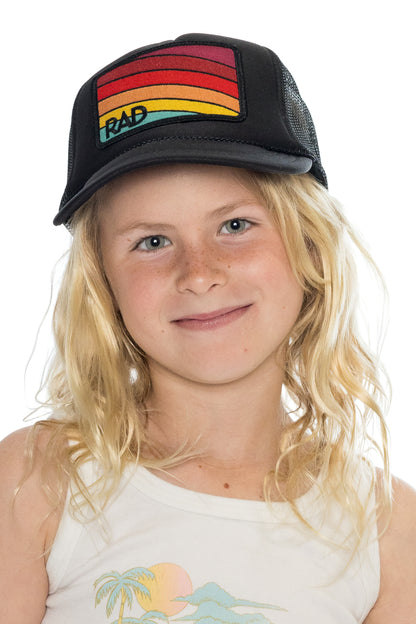 Rad Youth Trucker Hat in Black