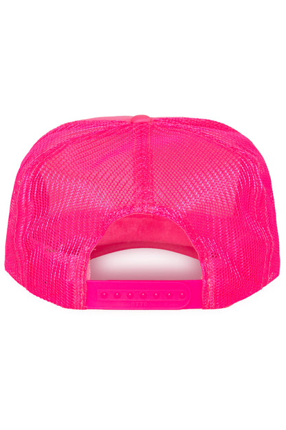I Love California Trucker Hat Pink