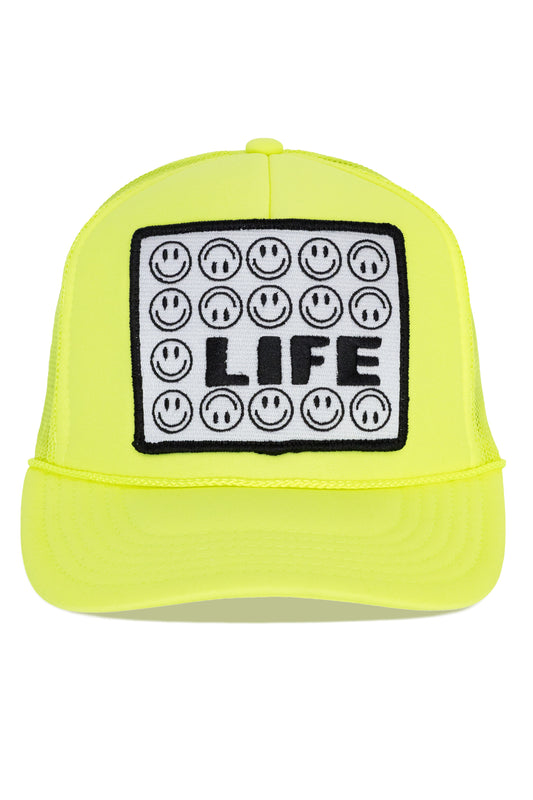 Life Trucker Hat in Neon