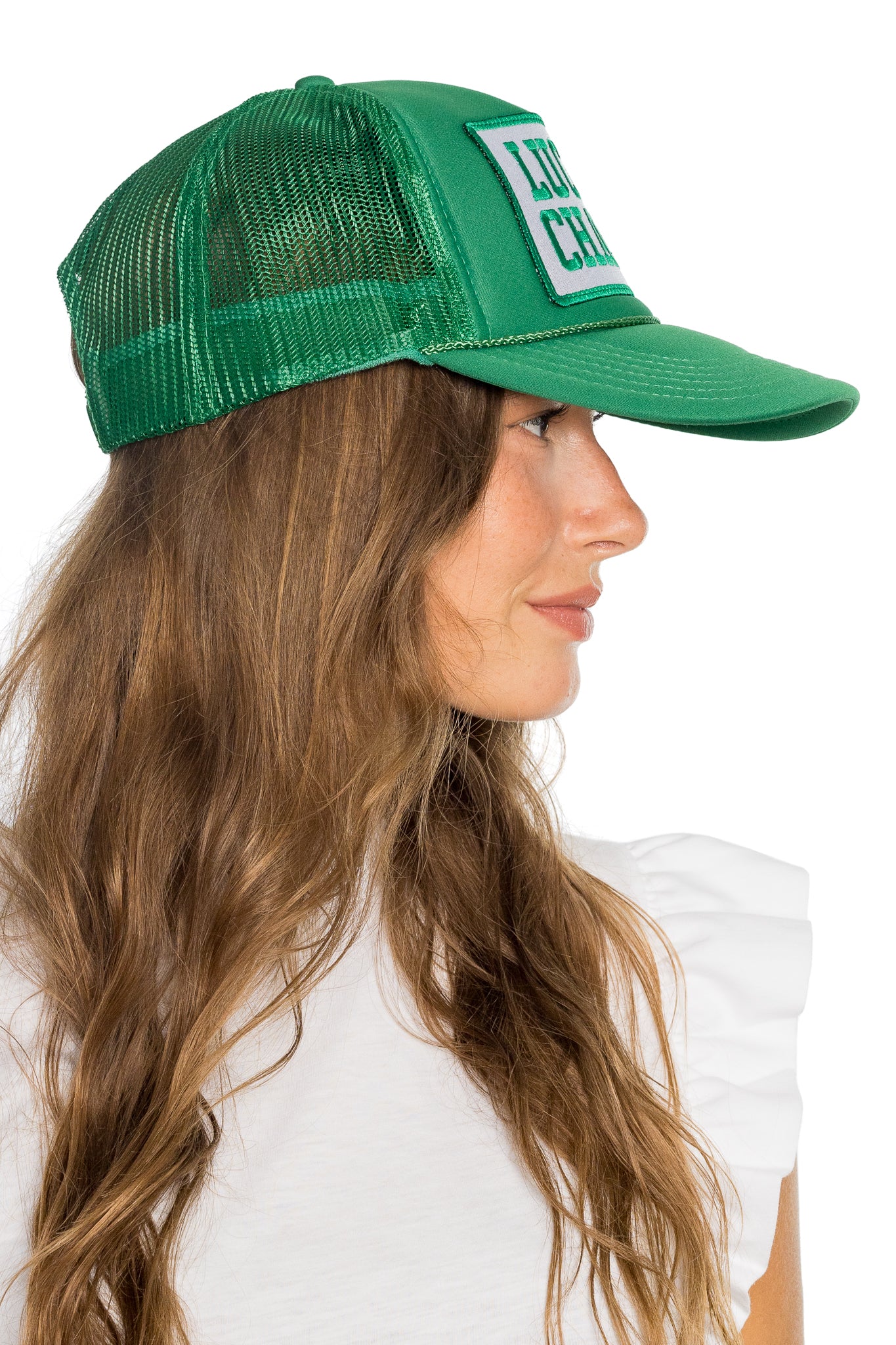 Lucky Charm Trucker Hat in Green