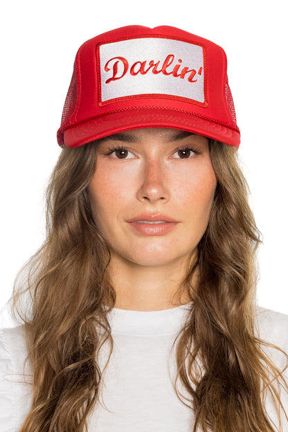 Darlin' Trucker Hat in Red