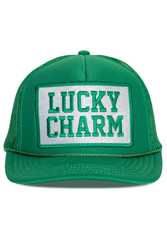 Lucky Charm Trucker Hat in Green