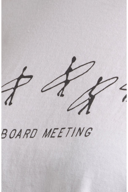 Board Meeting Tee in White