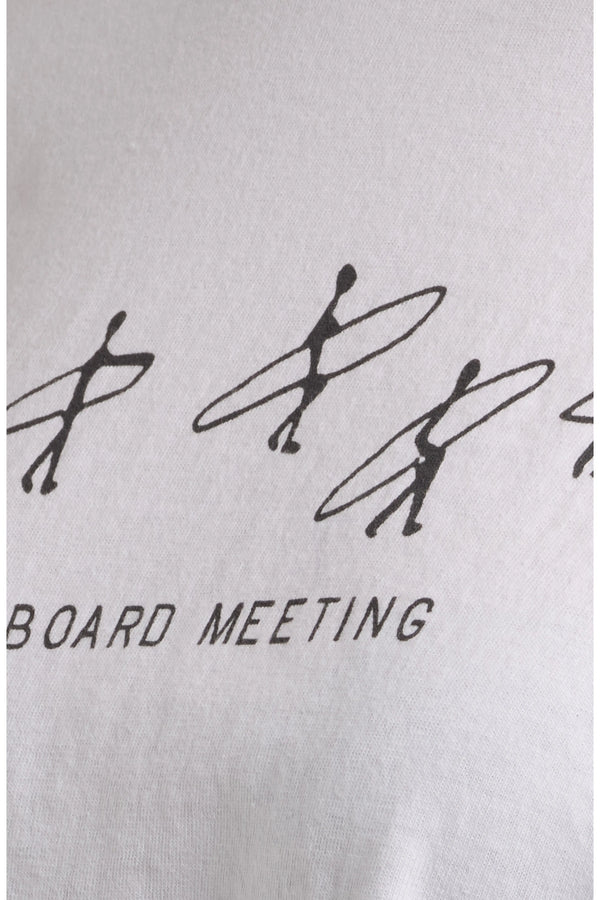 Board Meeting Tee in White