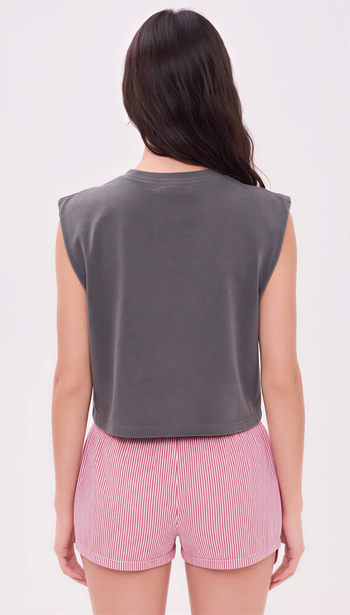 CA or Nowhere Muscle Tank in Washed Black