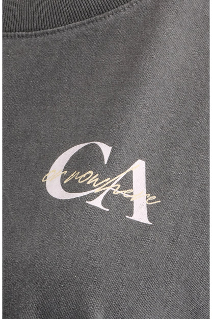 CA or Nowhere Muscle Tank in Washed Black