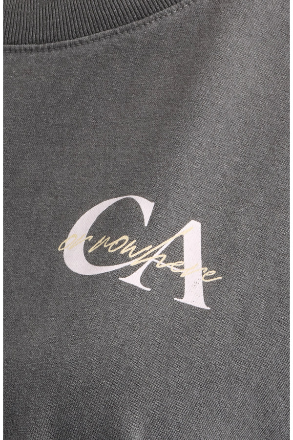 CA or Nowhere Muscle Tank in Washed Black