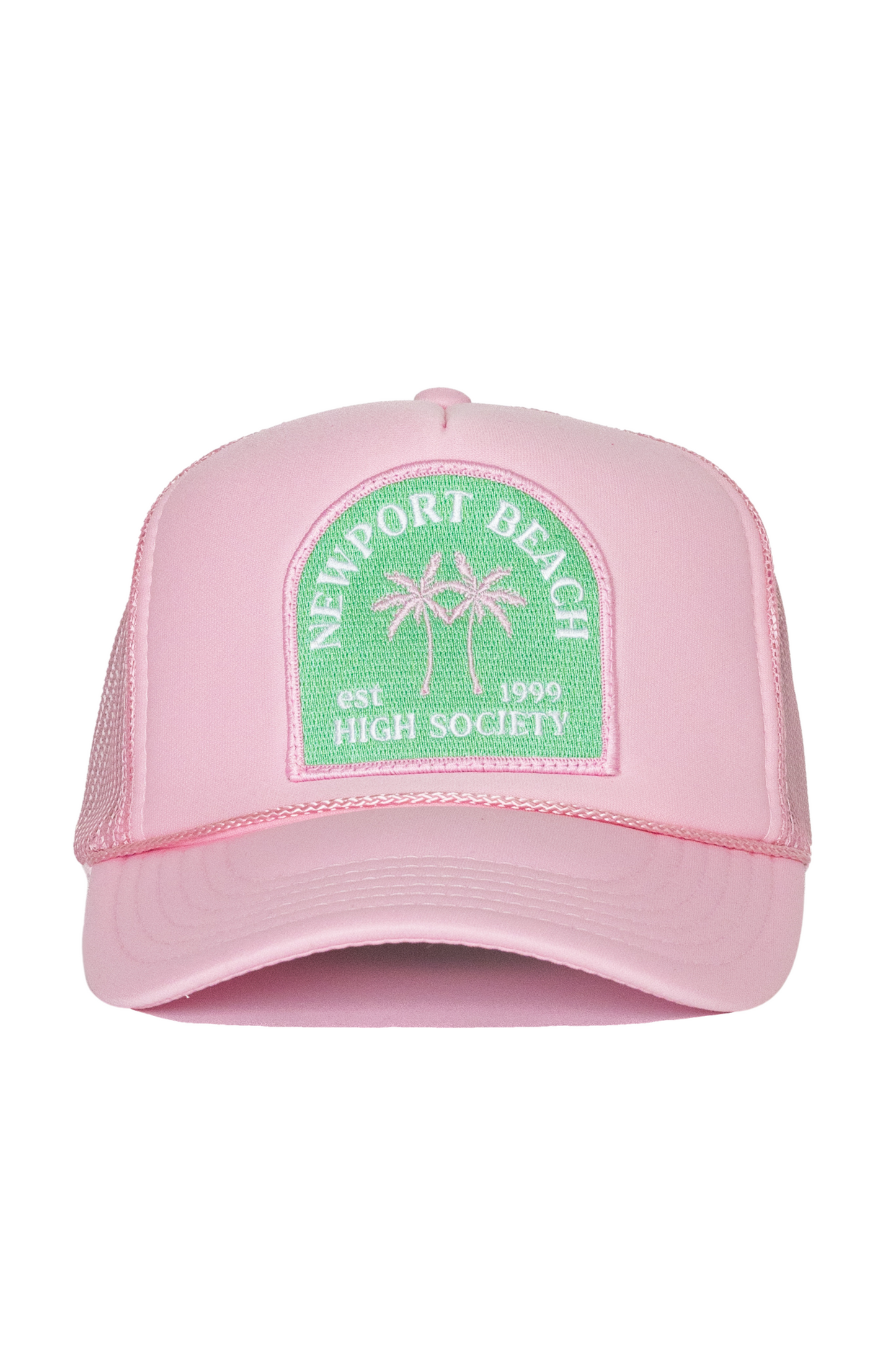 High Society Trucker Hat in Pink