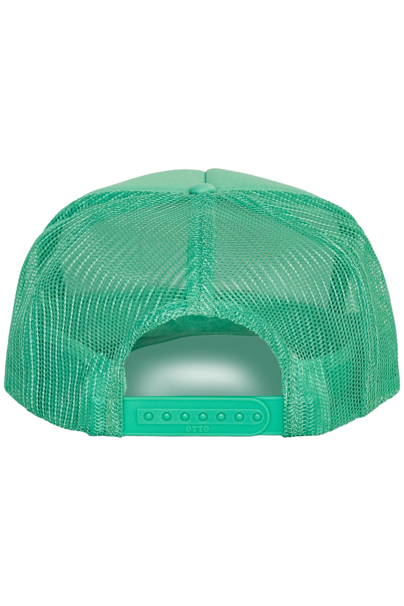 Aloha Flower Trucker Hat in Cactus Green